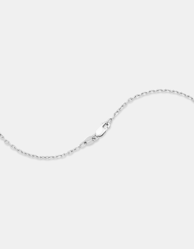 Michael Hill - Men's Silver Cross Necklace with 0.30 Carat TW of Black Diamonds