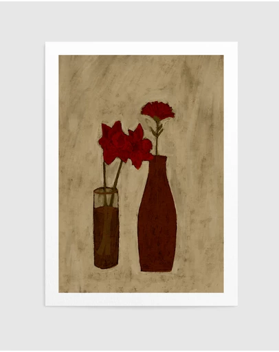 Olive et Oriel - Blossom Blend by Shatha Al Dafai Art Print
