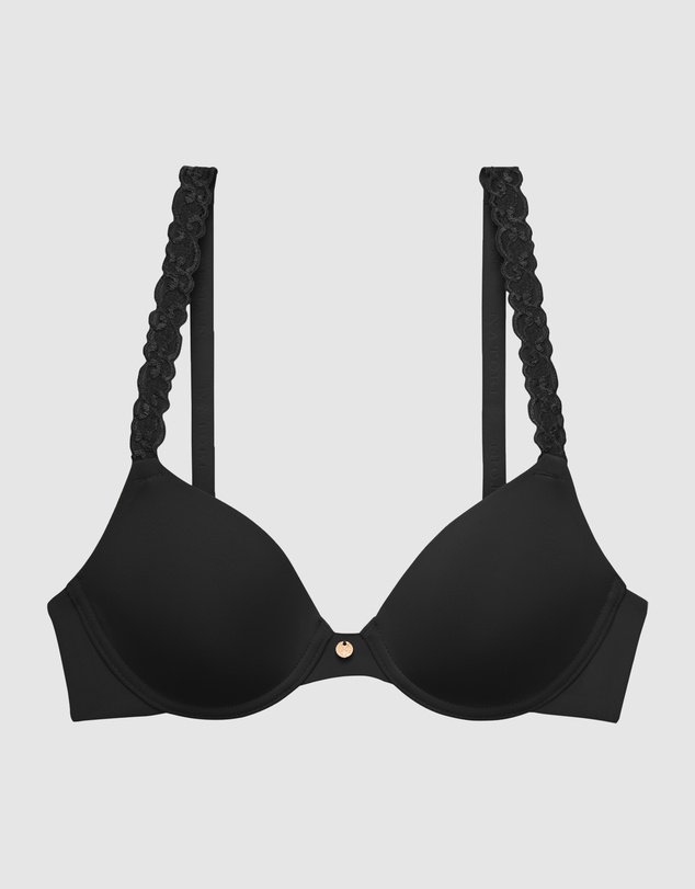 Natori - Pure Luxe Lace Strap Smooth Contour T-Shirt Bra