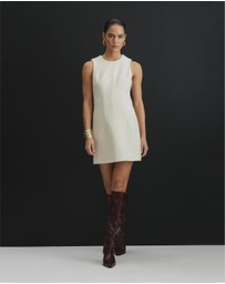AERE - Mandi Wool Boucle Mini Dress