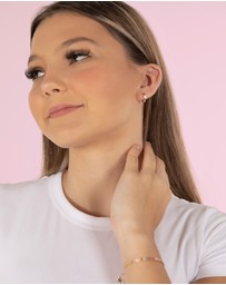 Mestige Kids - Vibrant Mini Hoops - 18K Gold Plated
