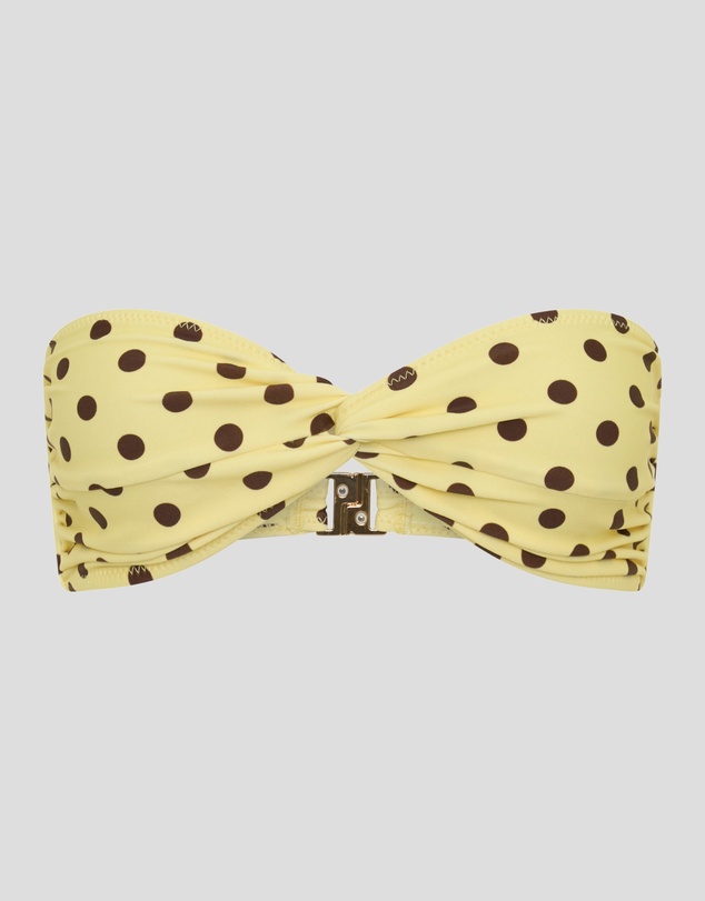 Vacay Swimwear - Positano Top Yellow Polka
