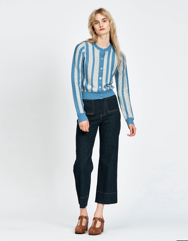 bul - Havu Cardigan Blue Stripe