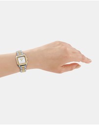 DKNY - Signature Shape Two-Tone 27x34mm Silver Dial Womens Watch