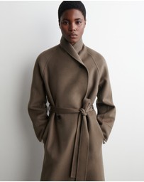 COS - Belted Double-Faced Wool Long Coat