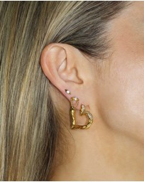 Jackie Mack - Kissable Heart Hoops