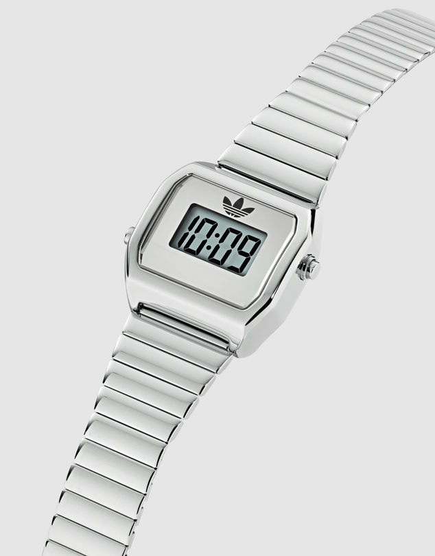 adidas Originals - Digital Two XS 20mm Silver-Tone Stainless Steel Bracelet Watch