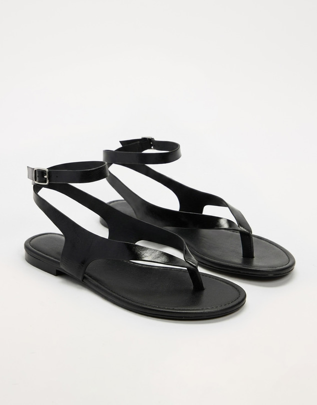AERE - Daisy Leather Thong Sandals - Women's