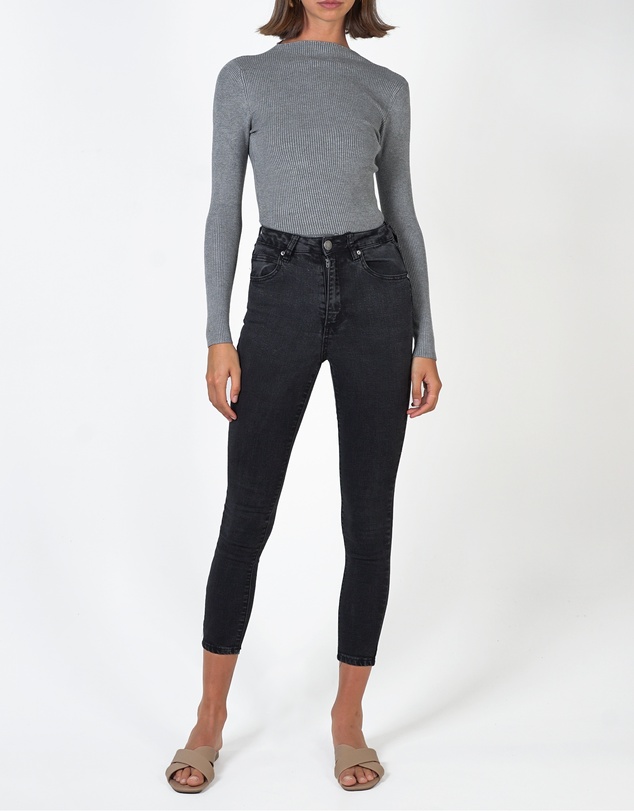 Lydan The Label - Mock Neck Long Sleeve Knit