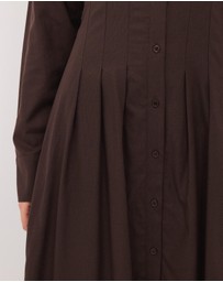 Calli - Jaik Tucked Waist Maxi Shirt Dress