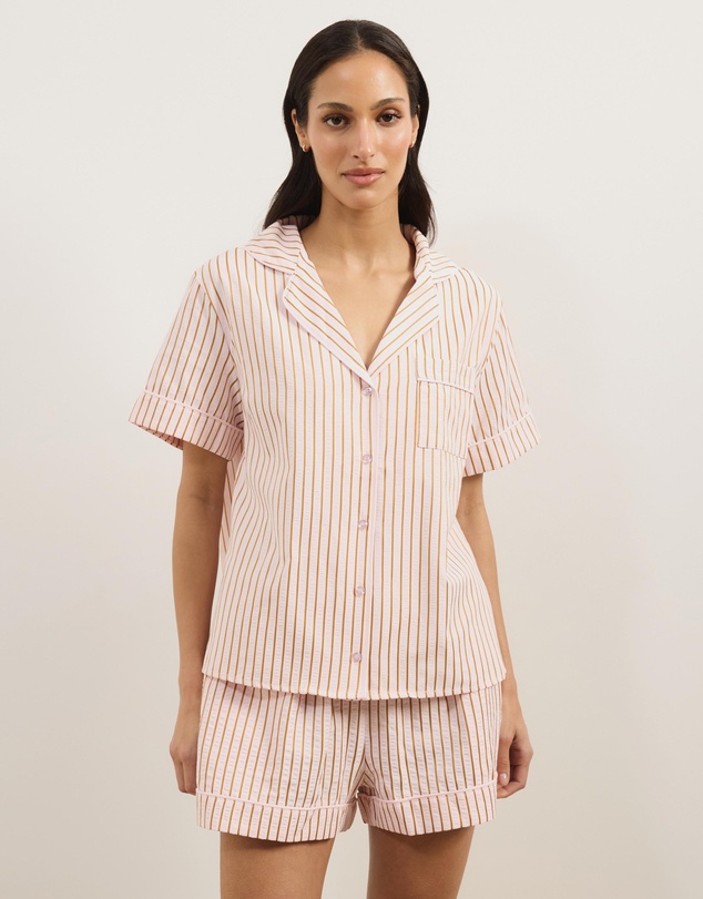 Atmos&Here - Esme Stripe Short Sleeve Pyjama Set