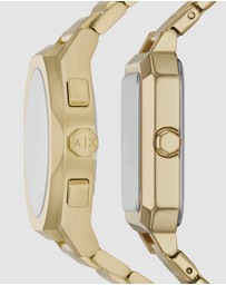 Armani Exchange - Gold Tone Chronograph Watch