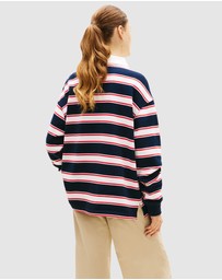 Tommy Jeans - Relaxed Sflag Stripe Rugby Polo