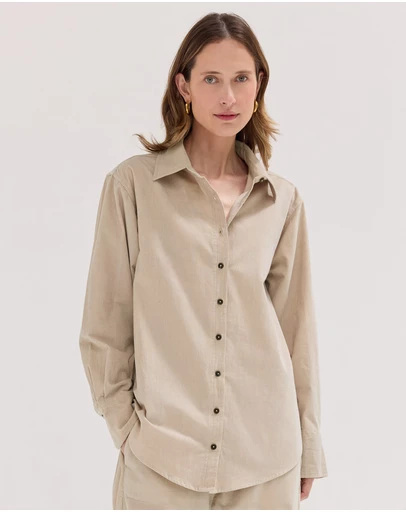 Cloth & Co. - The Corduroy Shirt Pebble