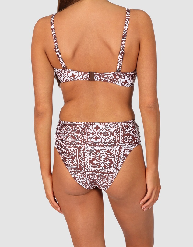 Baku Swimwear - Havana Ruched Side Mid Bikini Bottom