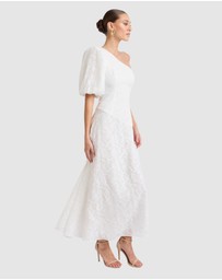 Honey and Beau - Stanley One Shoulder Puff Sleeve Dress