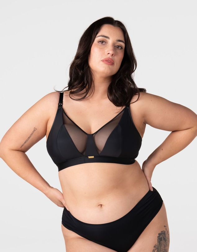 Hotmilk Maternity Lingerie - Flawless Full Cup Plunge Nursing Bra - Wirefree