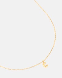 Lovisa - Waterproof Gold Plated Stainless Steel Mini Bubble Letter C Necklace