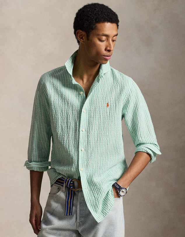 Polo Ralph Lauren - Custom Fit Striped Seersucker Shirt