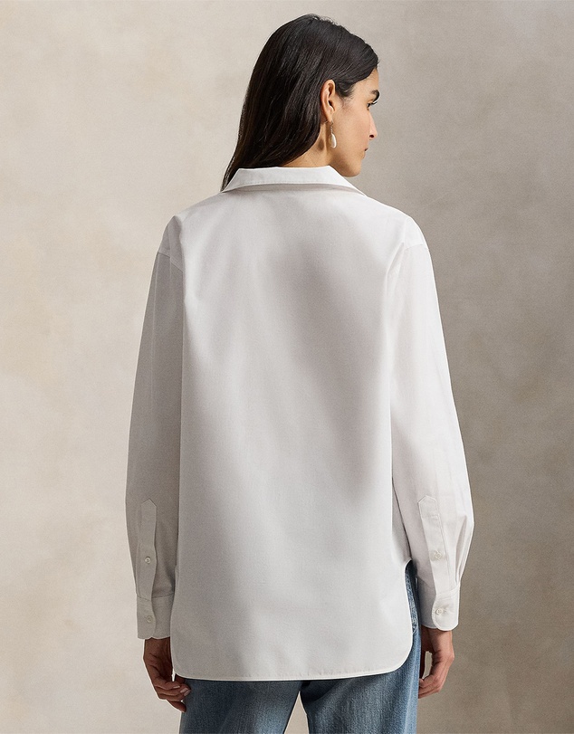 Polo Ralph Lauren - Lace-Up Bib Cotton Shirt - The ICONIC Exclusive