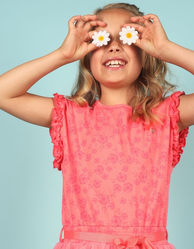 Le Chic - SQUID Daisy Embroidered Tutu Dress - Kids-Teens