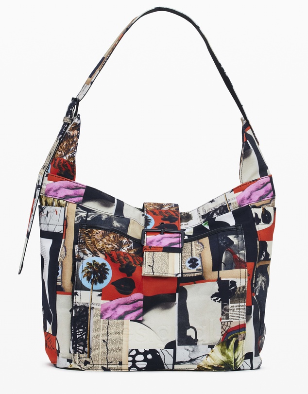 Desigual - Collage print bag designed by Mr Christian Lacroix