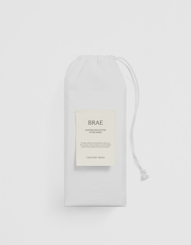 Country Road - Brae Australian Cotton Single Fitted Sheet