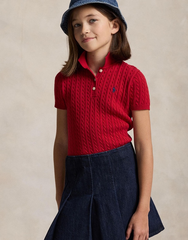 Polo Ralph Lauren - Mini-Cable Cotton Polo Sweater - ICONIC EXCLUSIVE - Teens