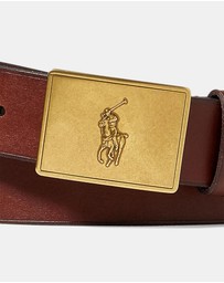 Polo Ralph Lauren - Pony Plaque Leather Belt