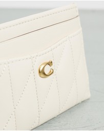 Coach - Essential Quilted Pillow Leather Flat Card Case