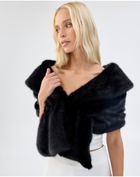 Unreal Fur - Champagne Wrap