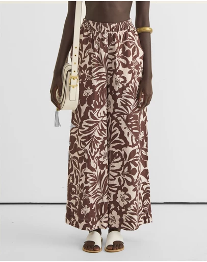 Zerafima - The Oasis Linen Wide Leg Pant