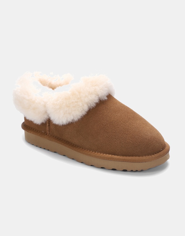 AusWooli Ugg Boots - Coogee Sheepskin Cozy Ankle Slippers