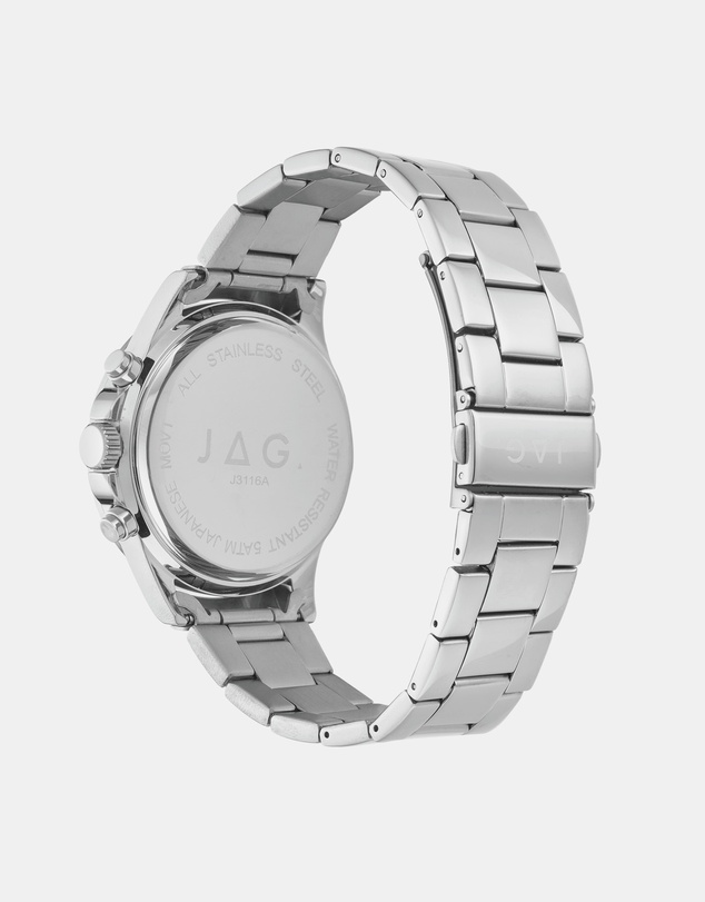 Jag - Callum Mens Green Dial 42mm Silver Watch