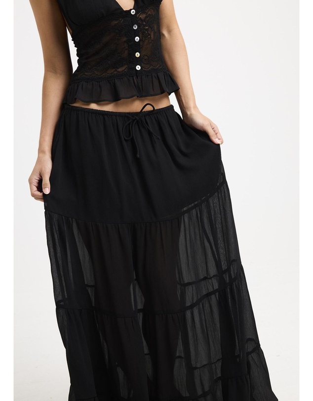 Subtitled - Narissa Ruffle Maxi Skirt