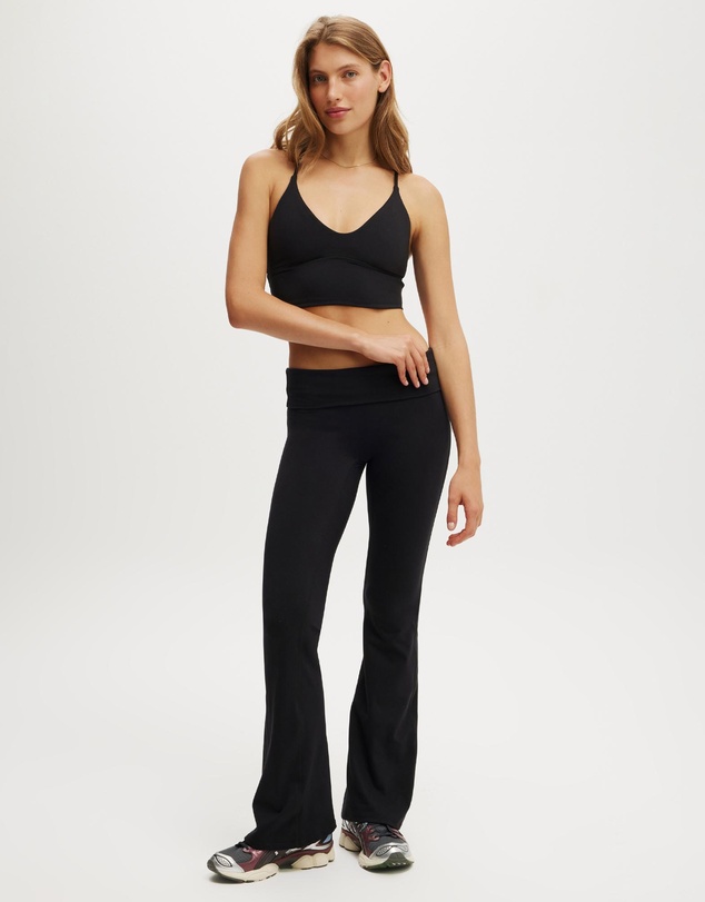 Cotton On Body Active - Ultra Soft Roll Over Flare Tights