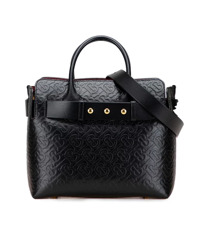 Pre-Loved by Azura Reborn - Pre-Loved Small TB Monogram Embossed Leather Belt Bag
