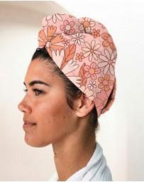 Sky Gazer - Quick Dry Hair Wrap- Flower Power