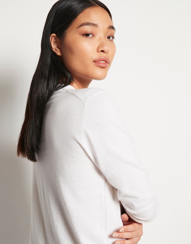 JH Lounge - JHL LS Luxe T (Luxe Cotton Cashmere) Snow