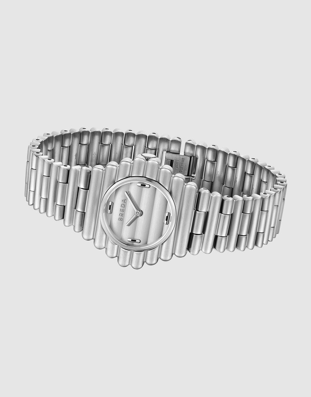 Breda - Coda Silver and Metal Bracelet Watch, 32MM