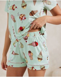 Chelsea Peers - Ice Cream Print Short Pyjama Set
