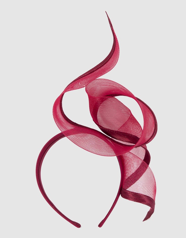 Fillies Collection - Bespoke Burgundy Racing Fascinator