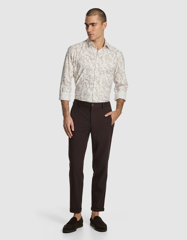 yd. - Valencia Slim Paisley Shirt
