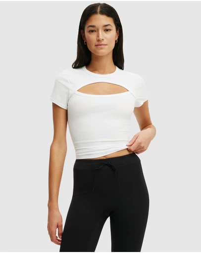 Cotton On Body Active - Active Keyhole Fitted T-Shirt