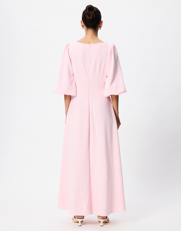 Tussah - Rosalie Square Neck Puff Sleeve Midi Dress