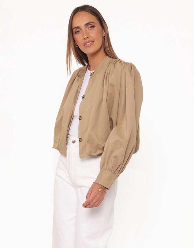 Petal & Pup - Rory Bubble Hem Jacket - Khaki