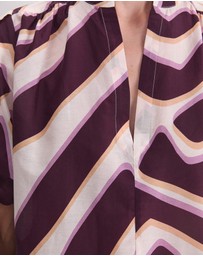 Sportscraft - Penny Short Sleeve Cotton Silk Blouse