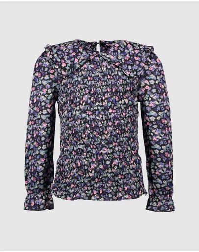 B.Nosy - Floral Blouse with Collar - Kids-Teens
