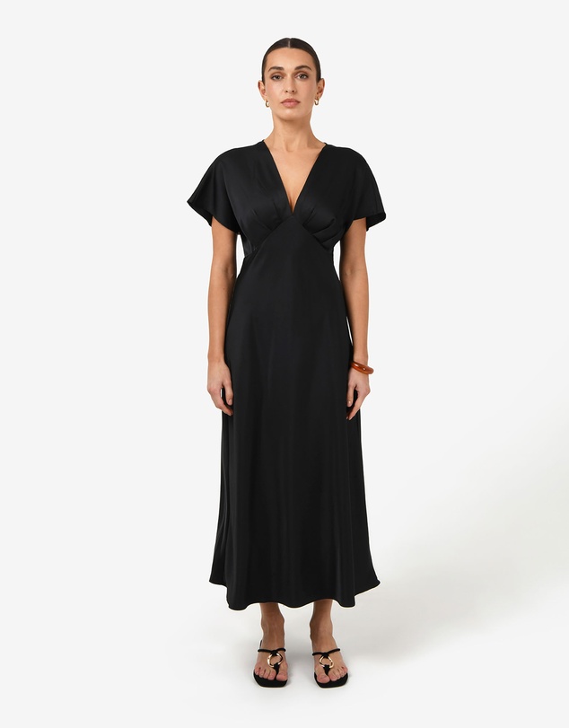 Forcast - Catalina V-Neck Satin Dress