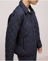 Trenery - Quilted Shell Jacket in Night Sky